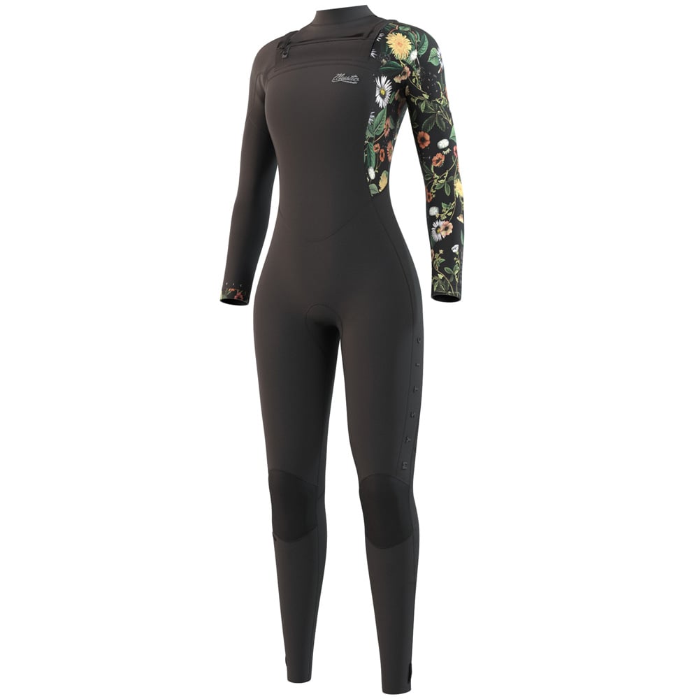 Jayde fullsuit 4/3mm dubbele borstrits dames zwart