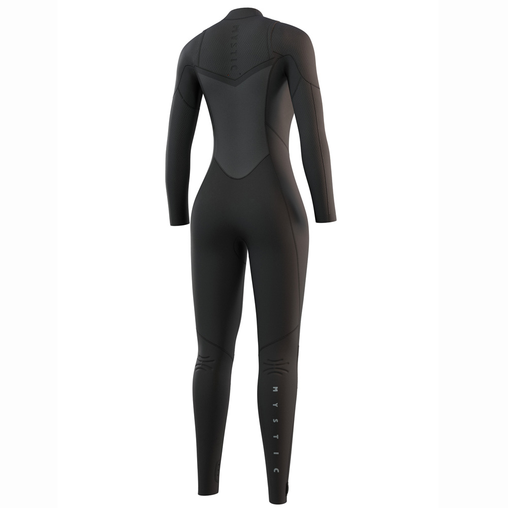 Gem fullsuit 5/4mm dubbele borstrits dames zwart