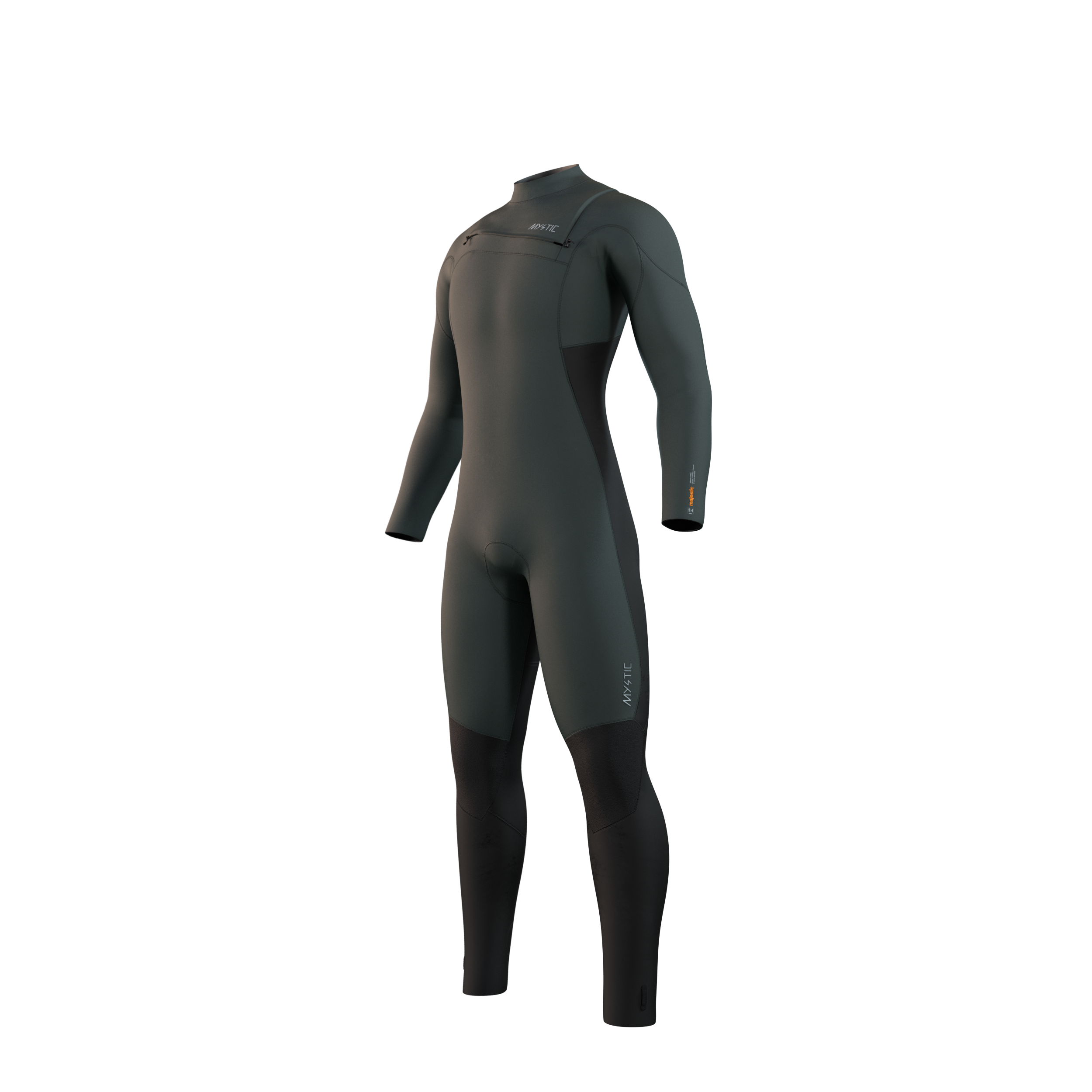 Mystic Majestic fullsuit wetsuit heren 5/4mm borstrits Cypress groen 3