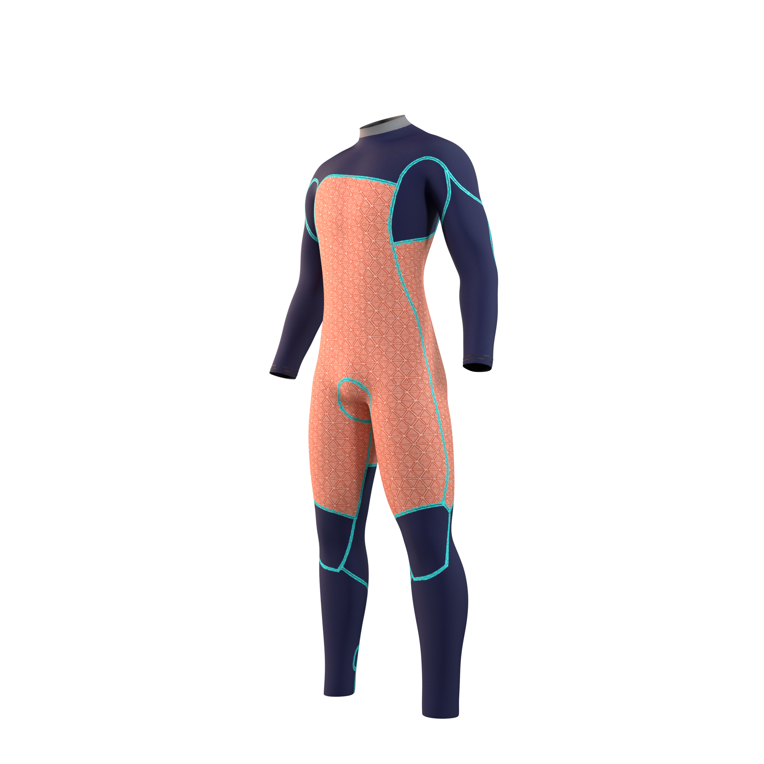 Mystic Majestic fullsuit wetsuit heren 5/4mm borstrits Cypress groen 7