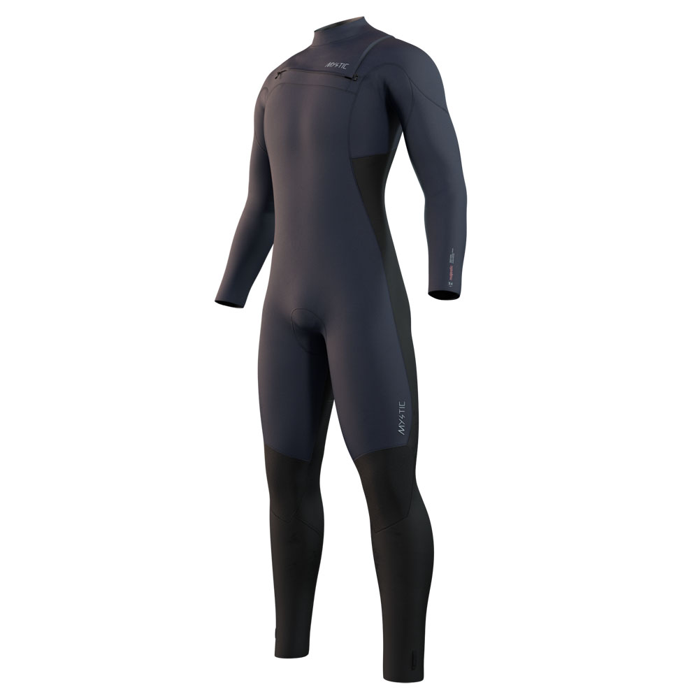 Mystic Majestic fullsuit wetsuit heren 4/3mm borstrits navy blauw 2