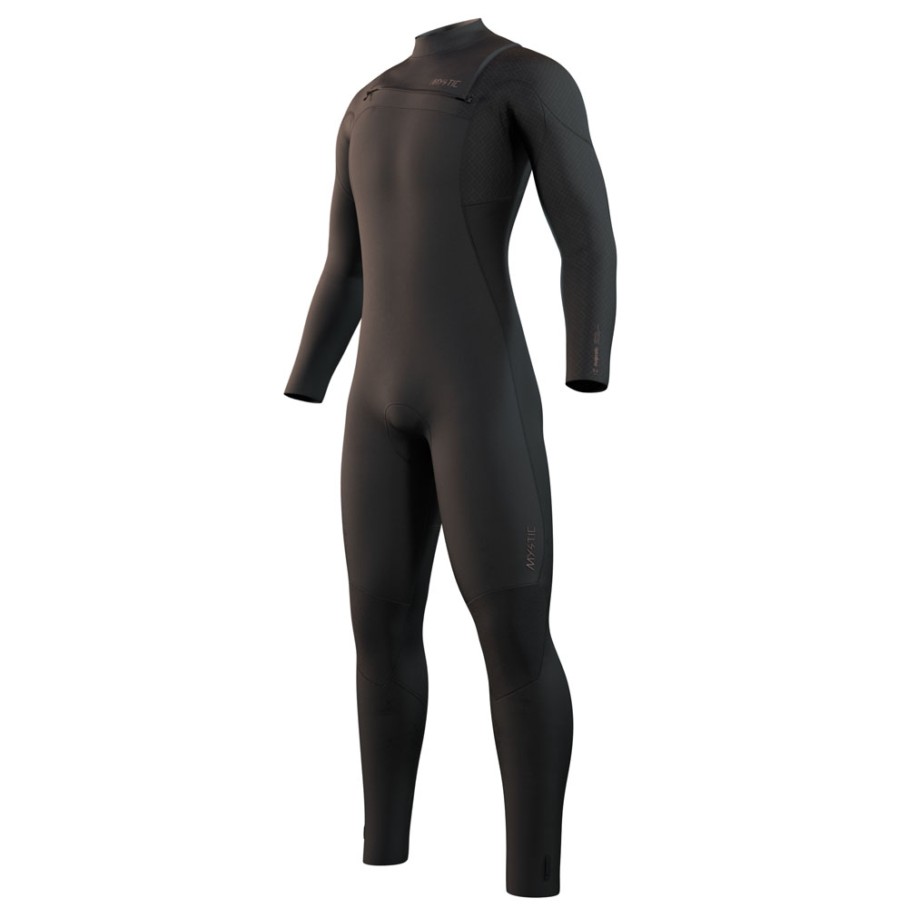 Majestic fullsuit wetsuit heren 4/3mm borstrits zwart