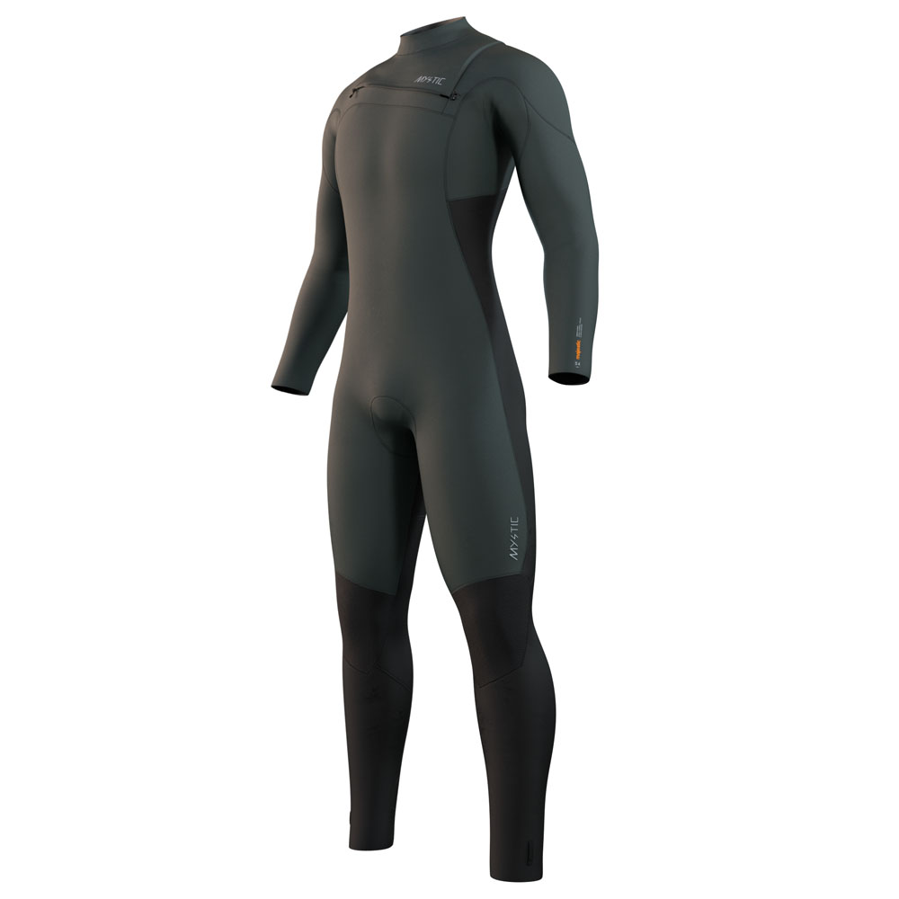 Mystic Majestic fullsuit wetsuit heren 3/2mm borstrits Cypress groen 2