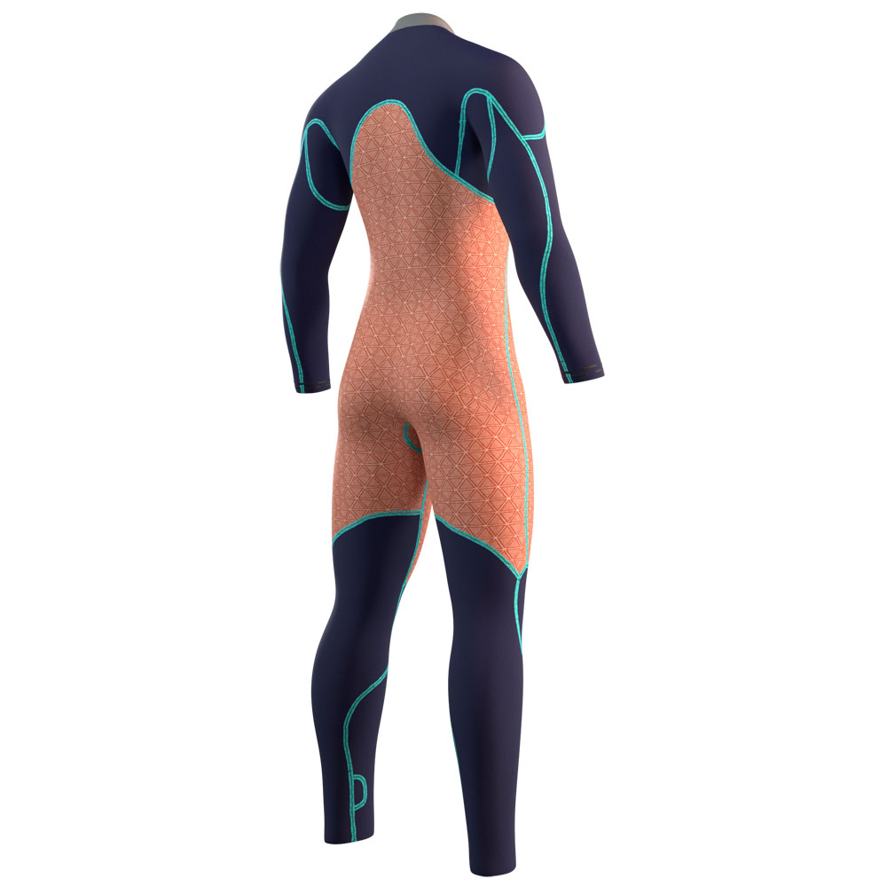 Mystic Majestic fullsuit wetsuit heren 3/2mm borstrits Cypress groen 7
