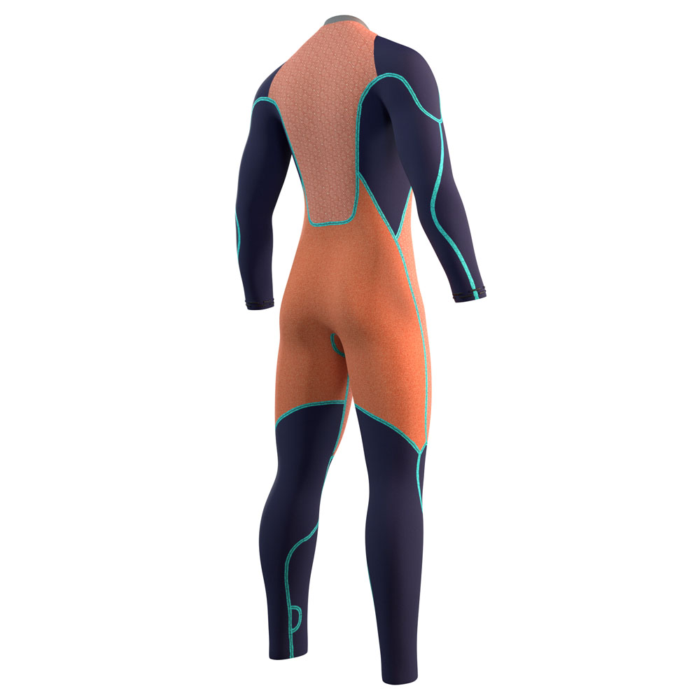 Mystic Majestic fullsuit wetsuit heren 4/3mm rugrits zwart 7