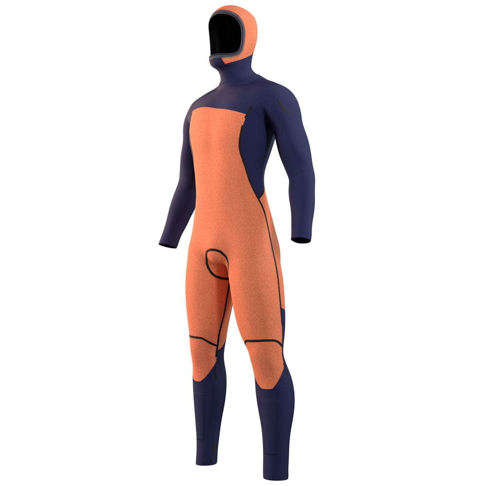 Mystic Marshall Hooded fullsuit wetsuit heren 5/3mm borstrits zwart 6