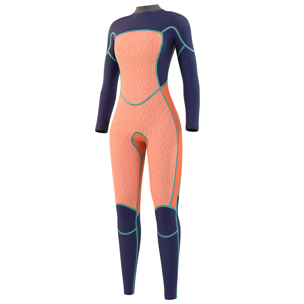 Mystic Jayde fullsuit wetsuit 4/3mm dubbele borstrits dames zwart 5