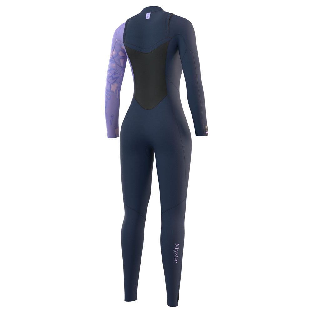 Mystic Jayde fullsuit wetsuit 3/2mm dubbele borstrits dames navy blauw 4