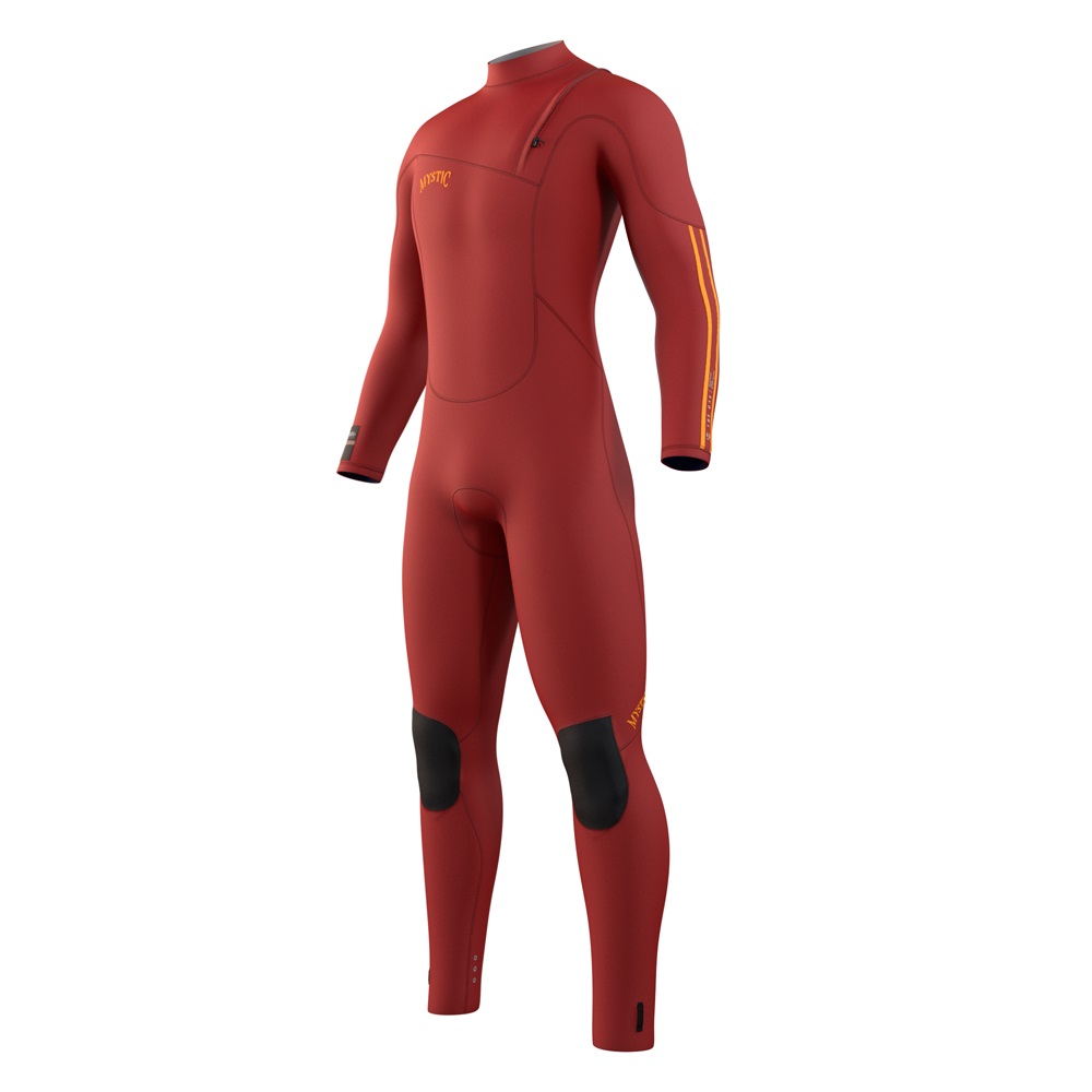 The One fullsuit wetsuit heren 5/3mm Zipfree rood