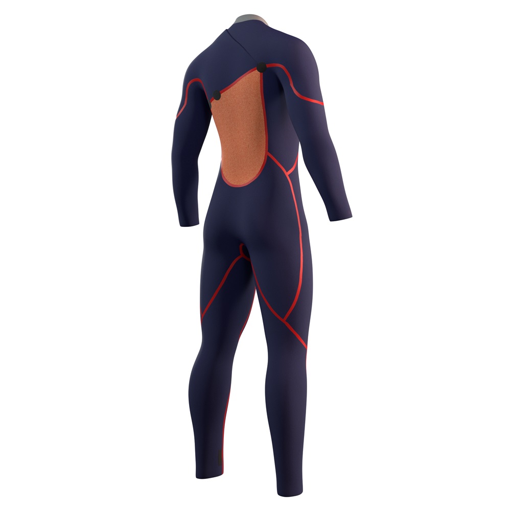 Mystic The One fullsuit wetsuit heren 5/3mm Zipfree rood 4