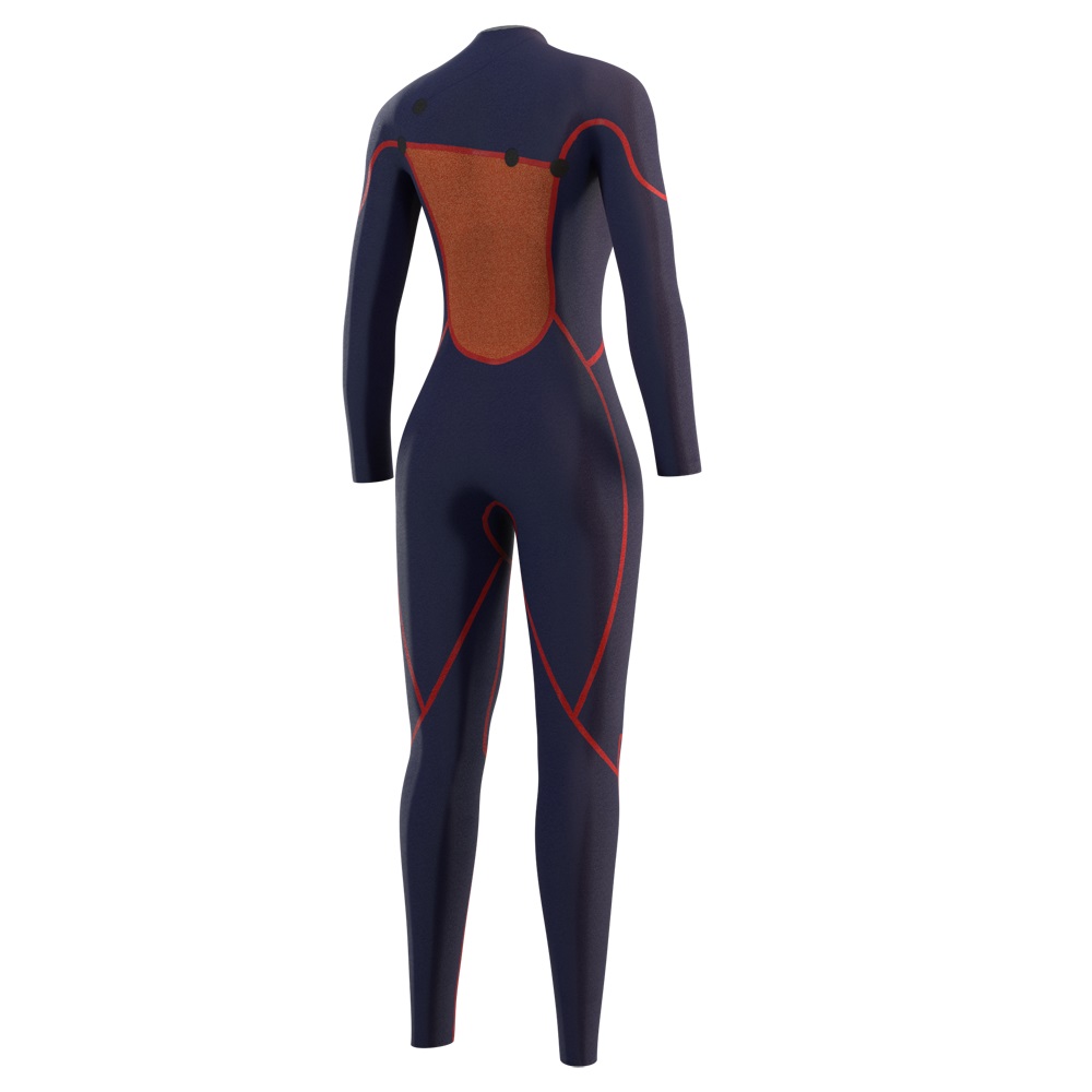 Mystic The One fullsuit wetsuit 4/3mm Zipfree dames zwart 4