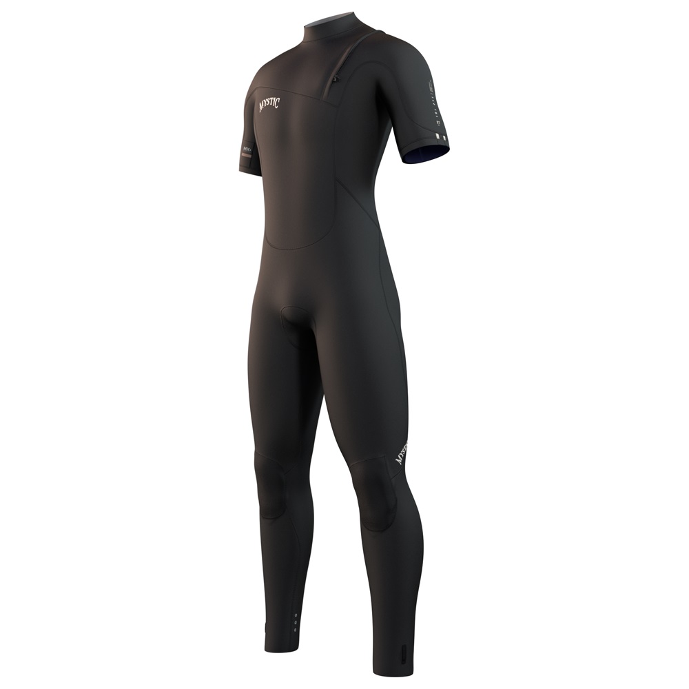 Mystic The One Shortarm 3/2mm heren zipfree zwart 3