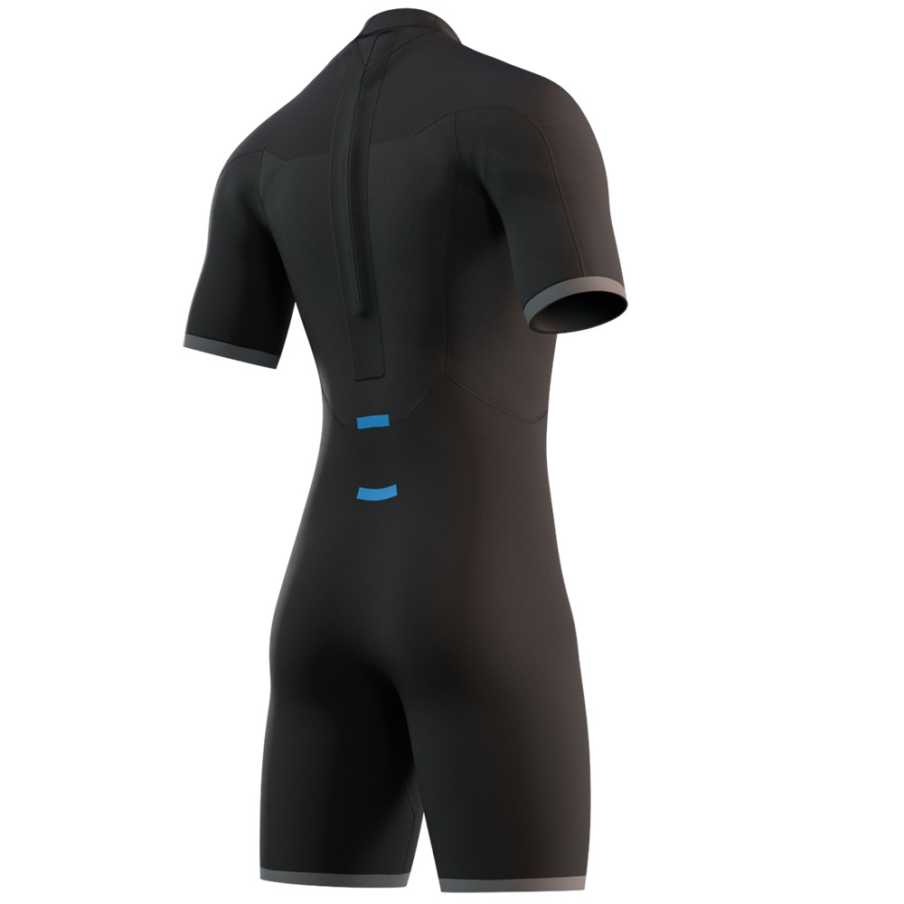 Mystic Brand shorty wetsuit 3/2 rugrits heren night blauw 4