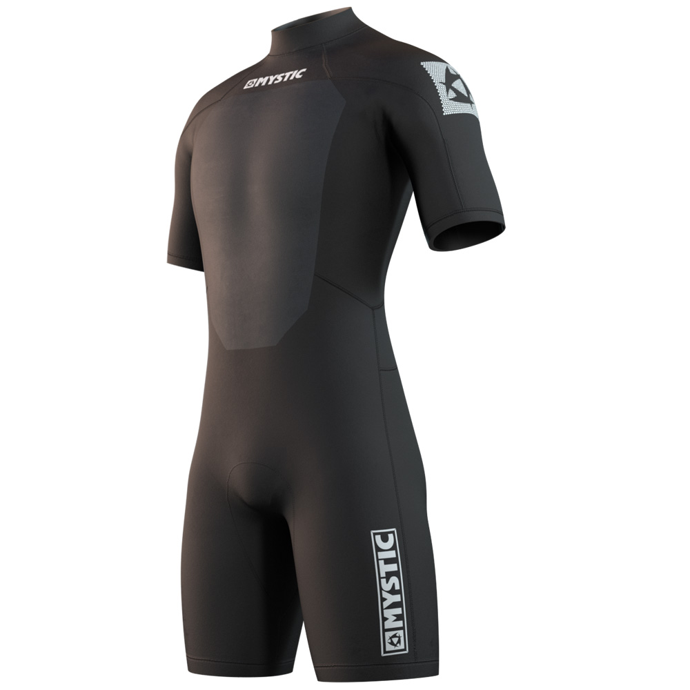 Mystic Brand shorty wetsuit 3/2 rugrits heren zwart foto 1