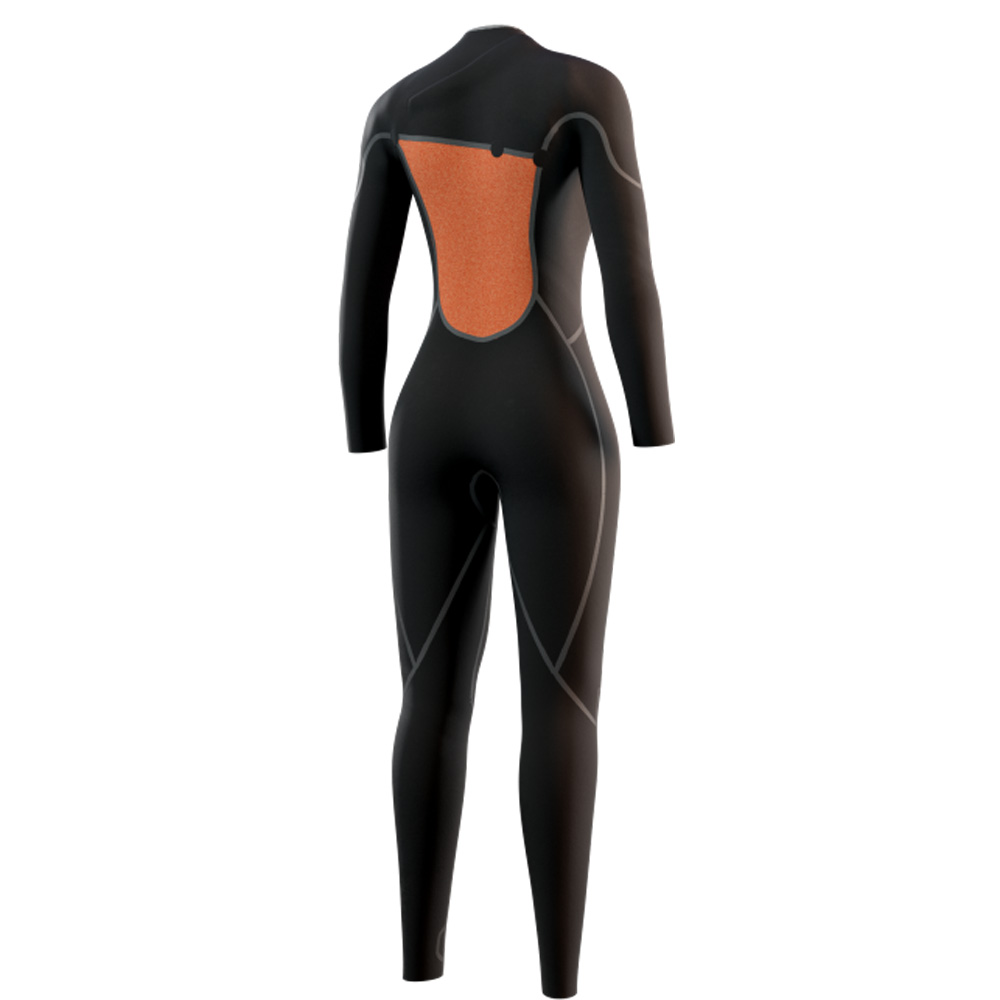 Mystic The One fullsuit 4/3 mm dames zwart zipfree 4