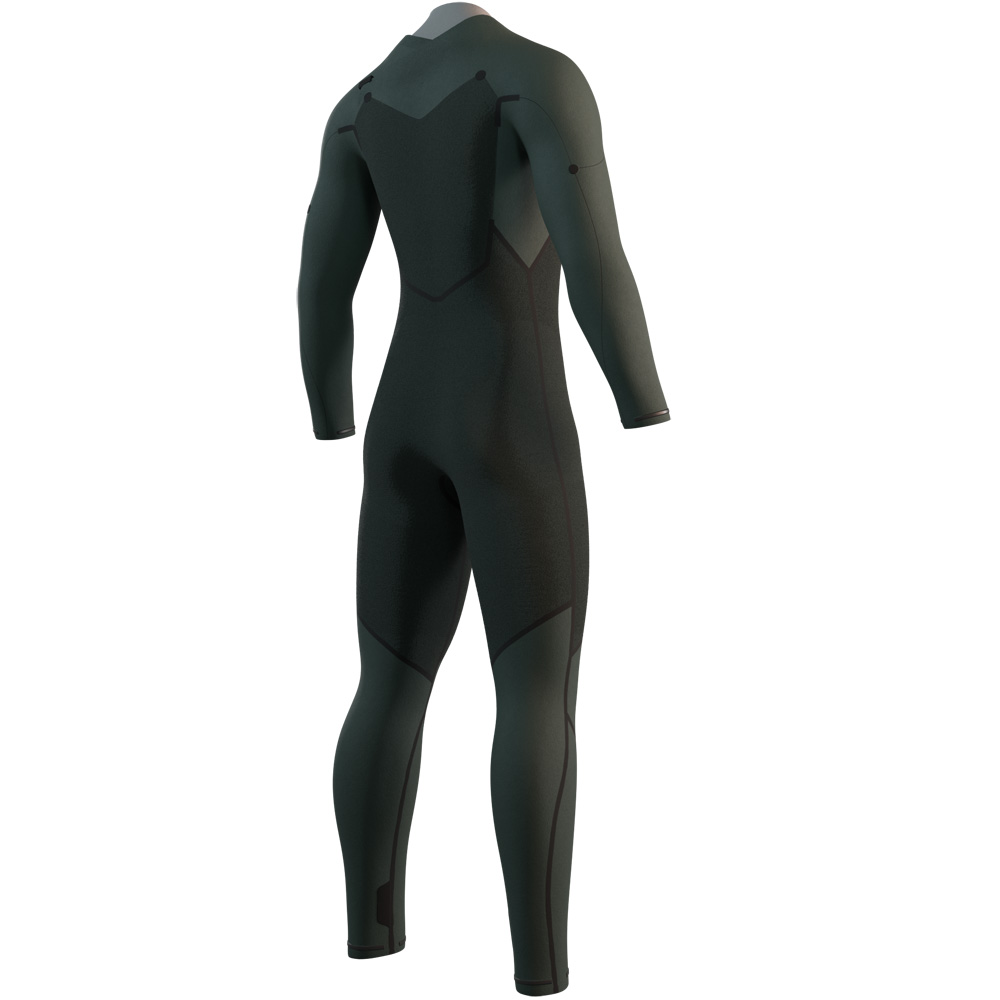 Mystic Motion fullsuit wetsuit 5/3 mm borstrits heren beige 4