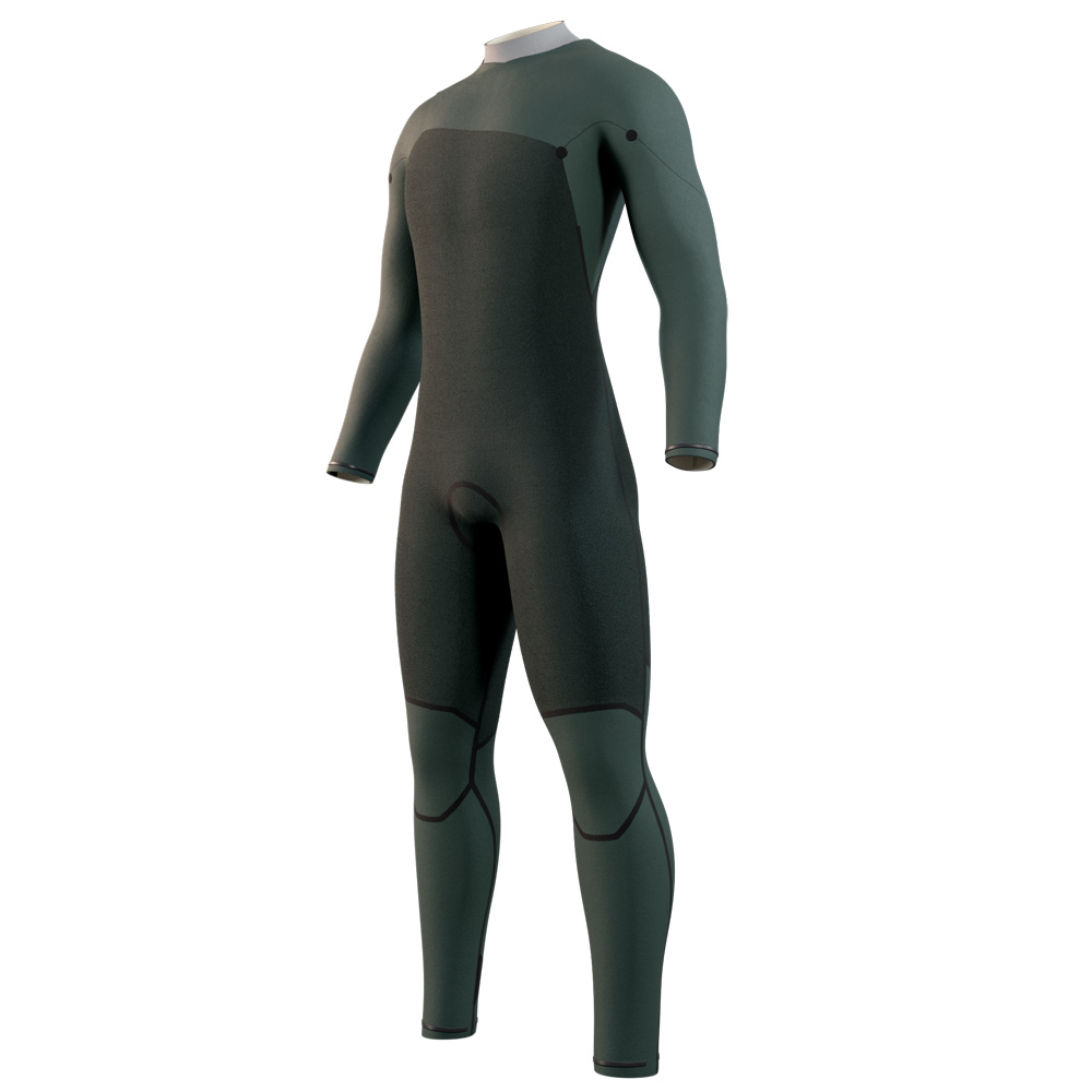 Mystic Motion fullsuit 3/2 mm borstrits heren zwart/zand 3