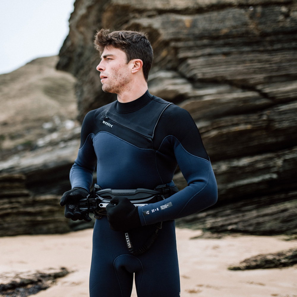 Mystic Star fullsuit wetsuit 5/3 mm borstrits heren donker blauw 5