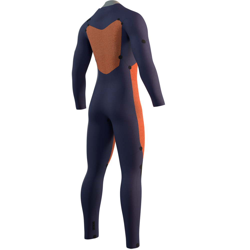 Mystic Star fullsuit wetsuit 4/3 mm borstrits heren zwart 4