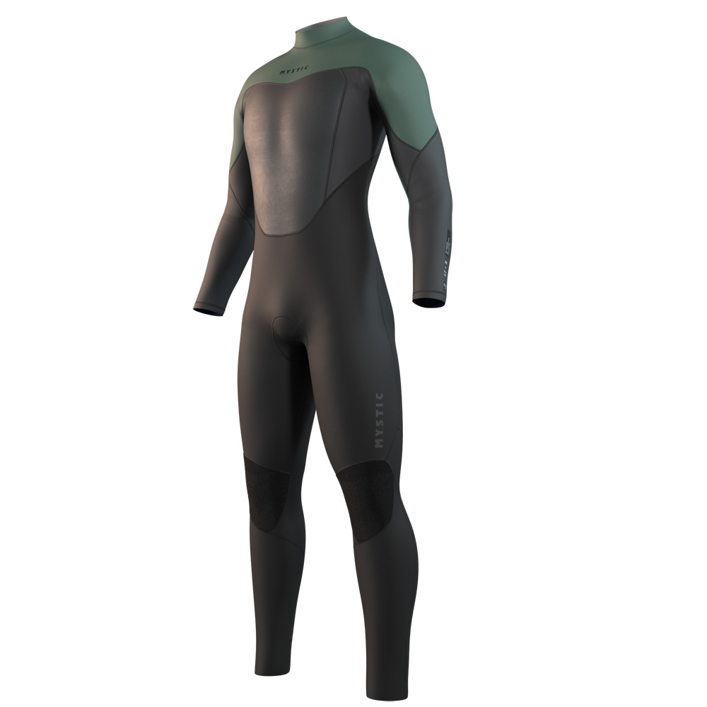 Star fullsuit wetsuit 4/3 mm rugrits heren groen