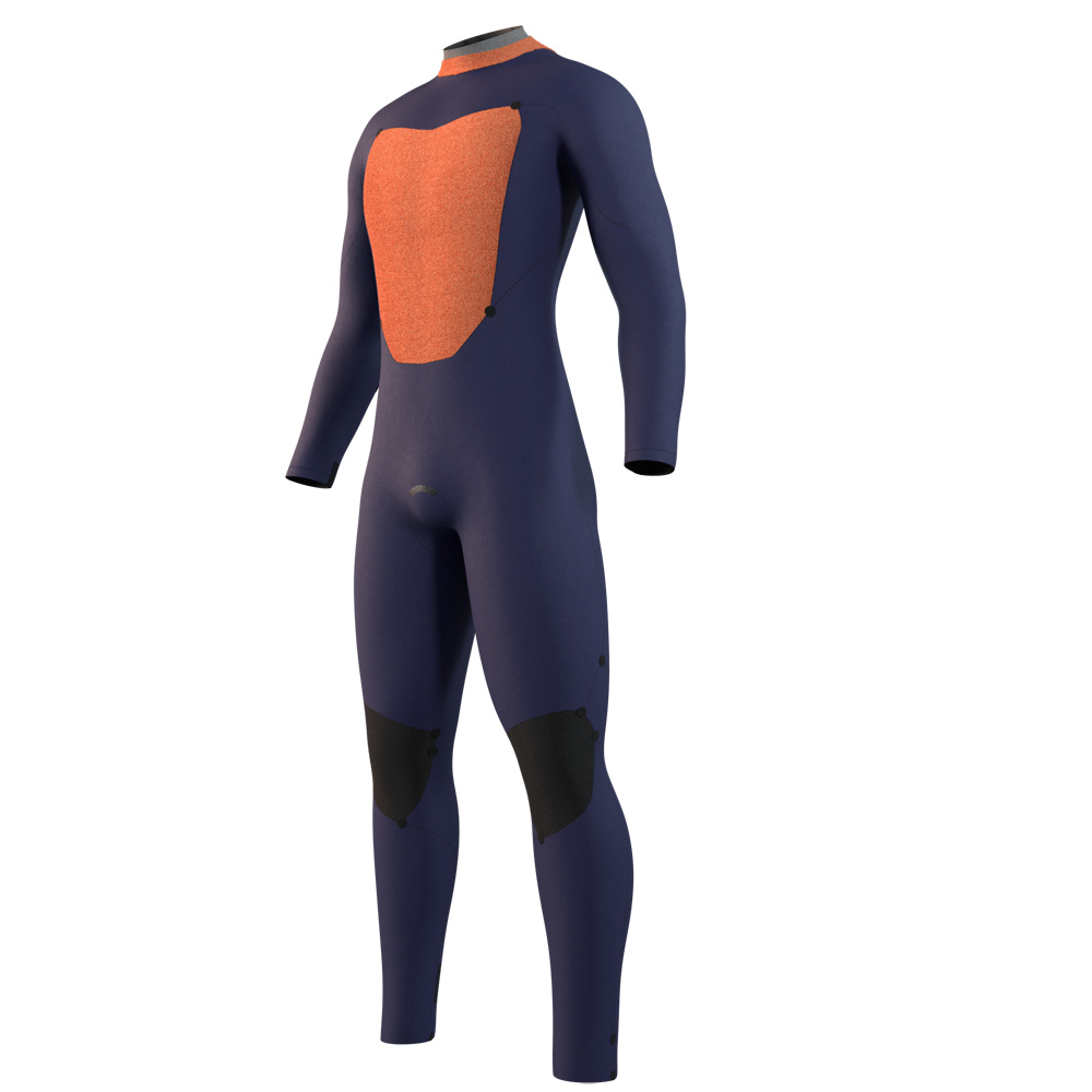 Mystic Star fullsuit wetsuit 4/3 mm rugrits heren groen 3