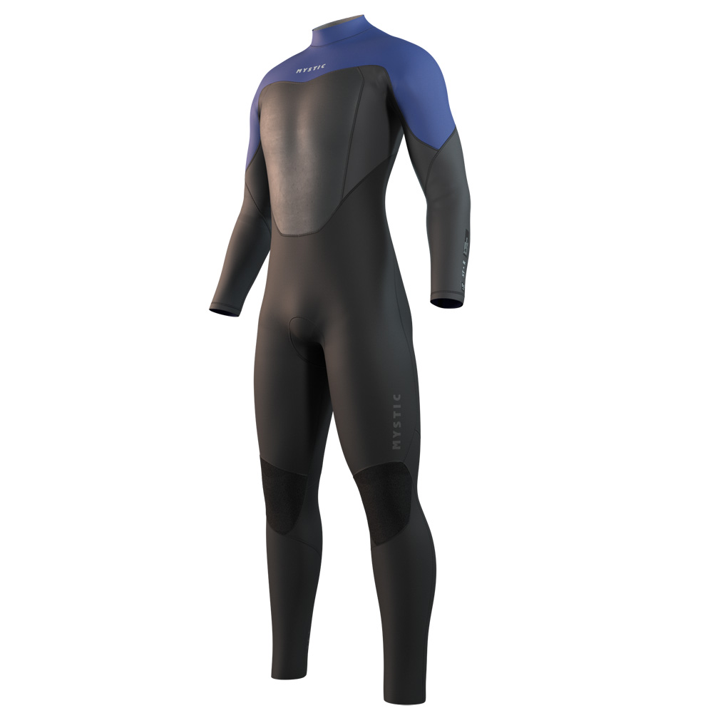 Mystic Star fullsuit 3/2 mm rugrits heren zwart/blauw foto 1