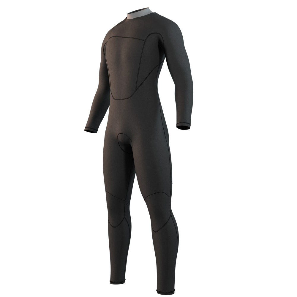 Mystic Brand fullsuit wetsuit 3/2 mm borstrits heren zwart 3