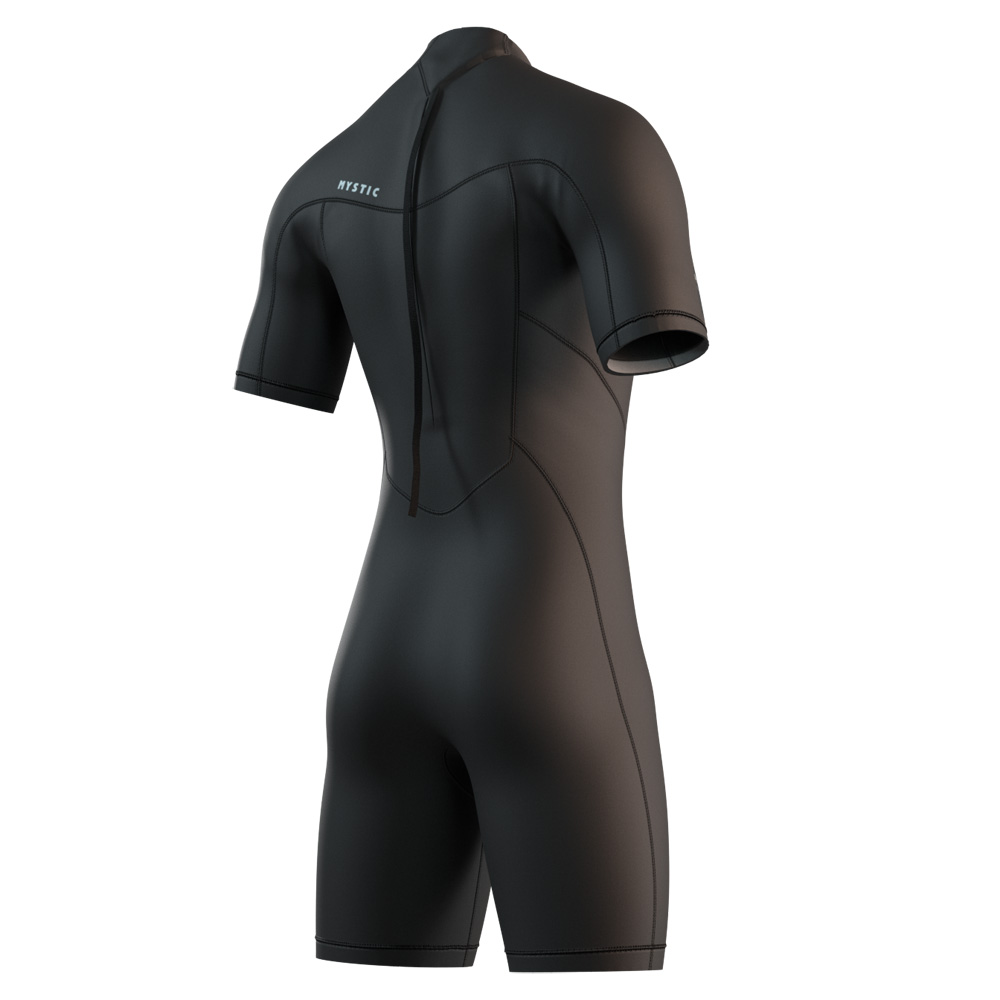 Brand shorty wetsuit 3/2 rugrits heren zwart