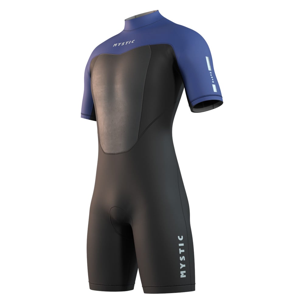 Brand shorty wetsuit 3/2 rugrits heren blauw