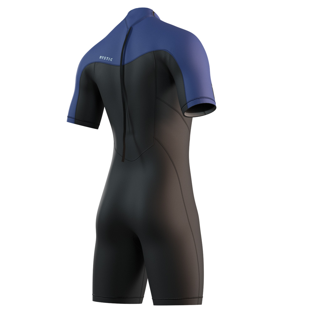 Brand shorty wetsuit 3/2 rugrits heren blauw