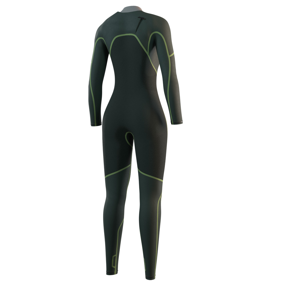 Mystic Evolve fullsuit wetsuit 4/3 mm borstrits dames zwart 4