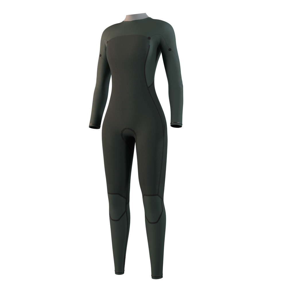 Mystic Haven fullsuit wetsuit 5/3 mm borstrits dames zwart 3