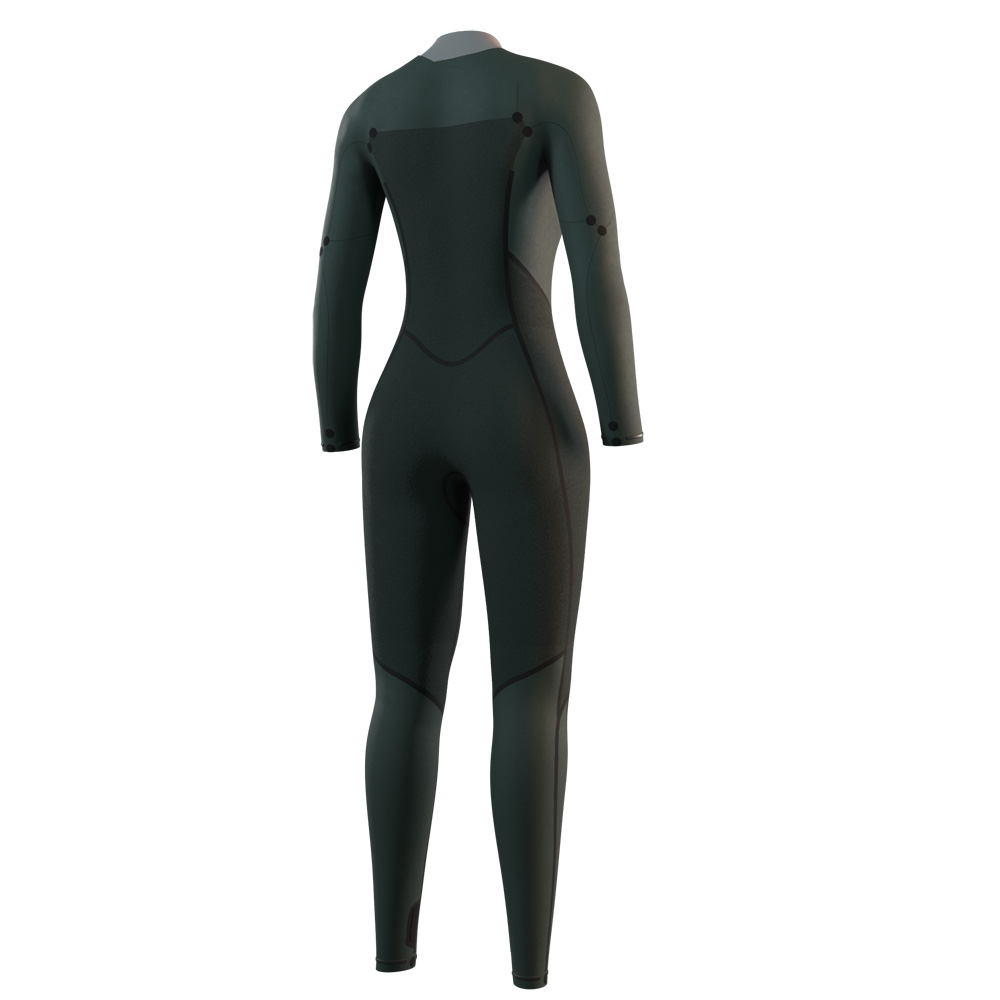 Mystic Haven fullsuit wetsuit 5/3 mm borstrits dames zwart 4
