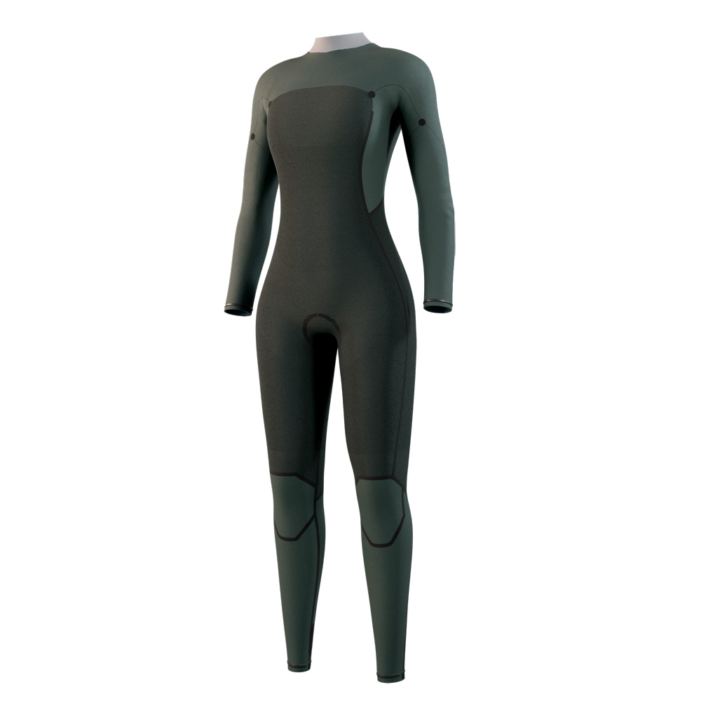 Mystic Haven fullsuit 4/3 mm dubbele borstrits dames teal blauw 2