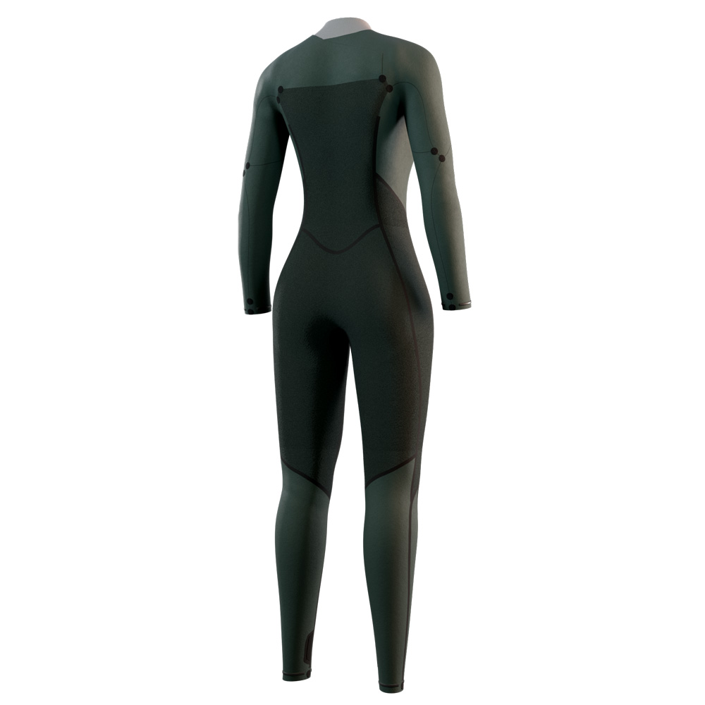 Mystic Haven fullsuit 4/3 mm dubbele borstrits dames teal blauw 3