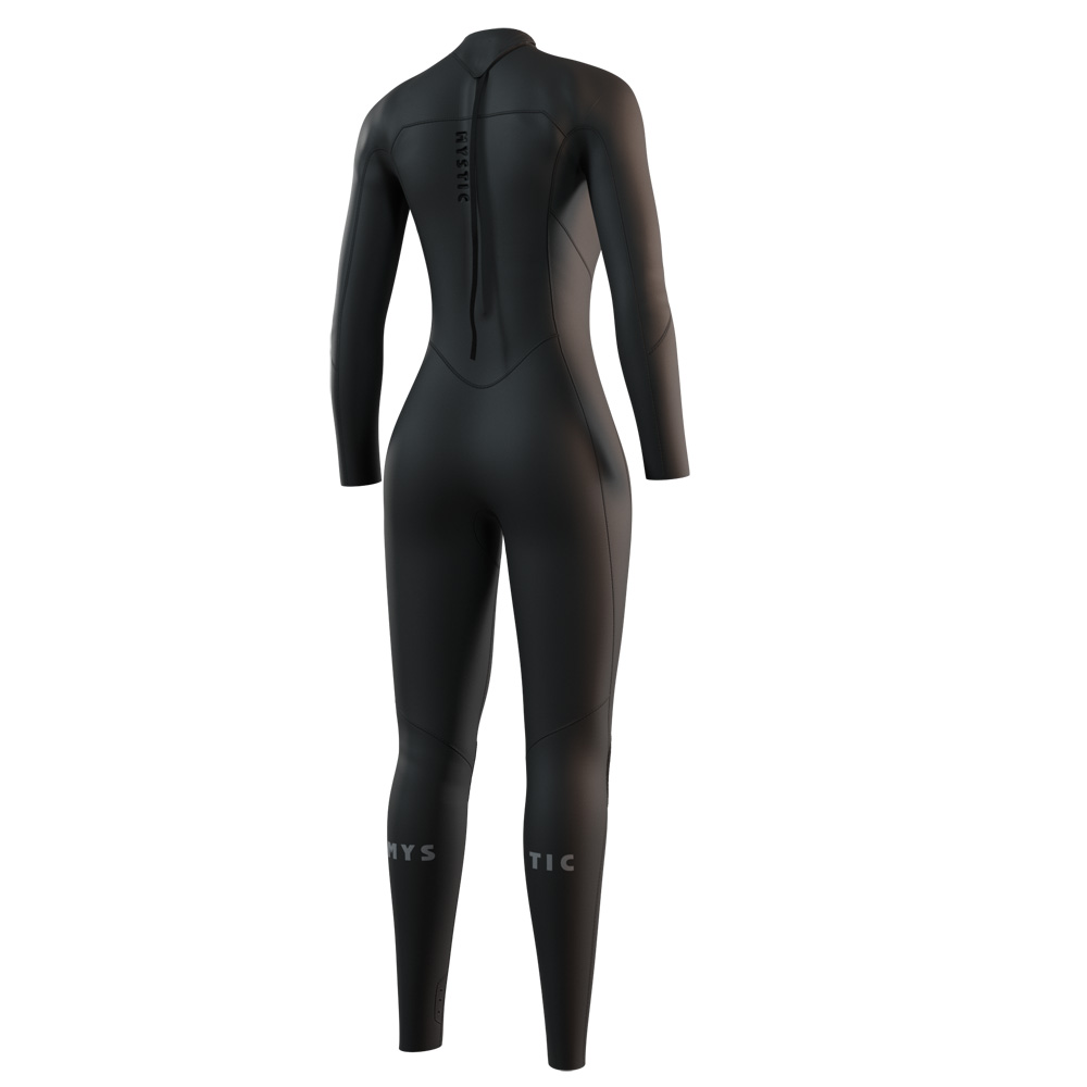 Mystic Haven fullsuit wetsuit 4/3 mm rugrits dames zwart 2