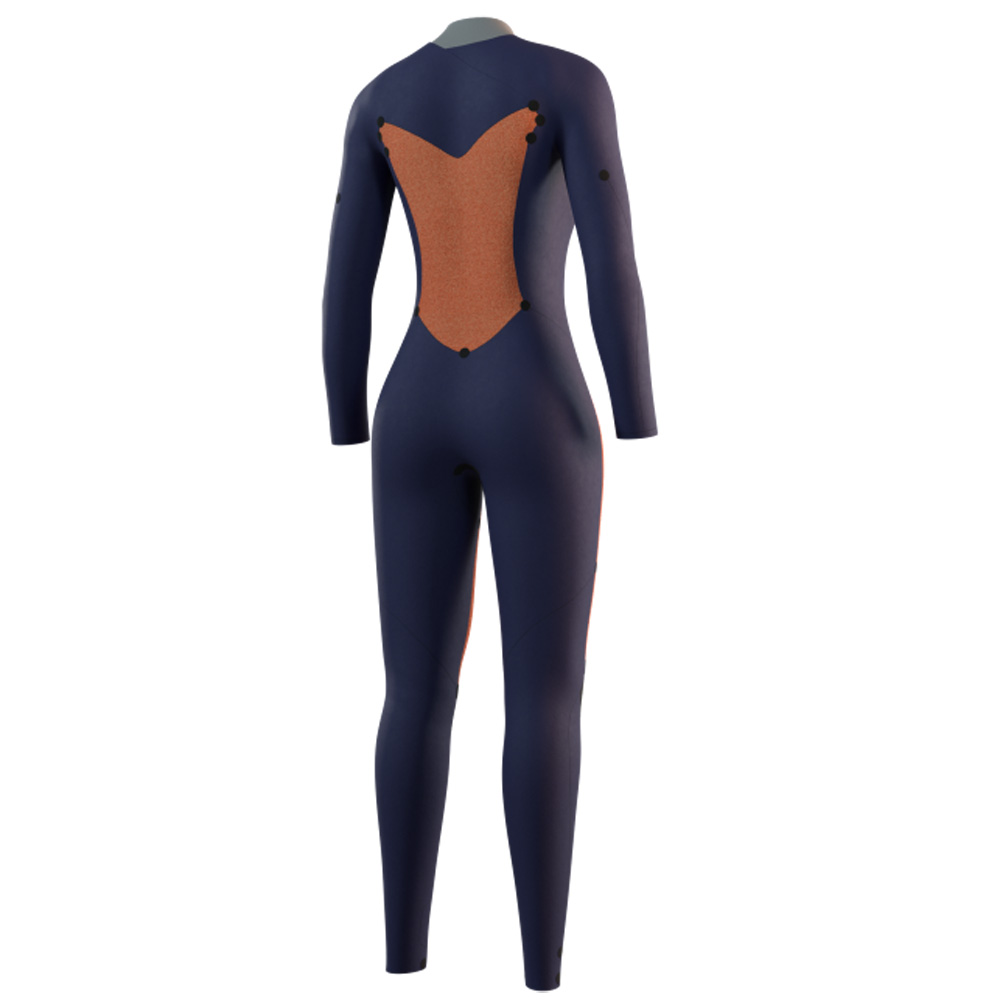 Mystic Star fullsuit wetsuit 3/2 mm borstrits dames groen 4