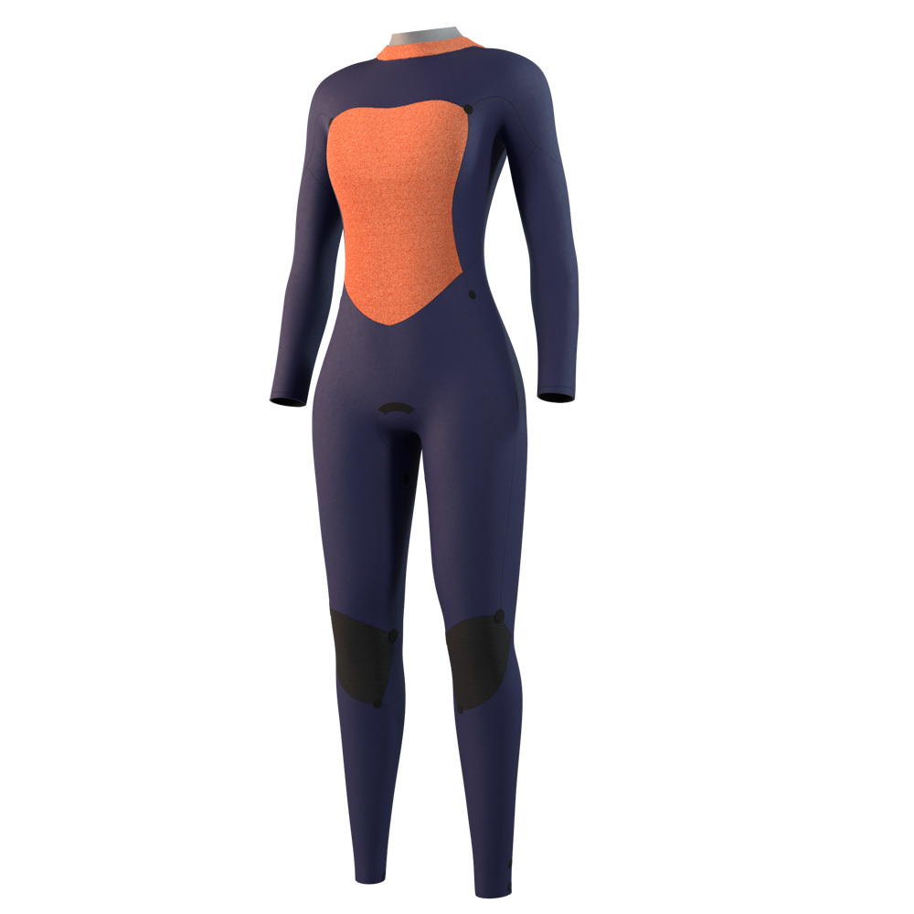Mystic Star fullsuit wetsuit 5/3 mm rugrits dames groen 3