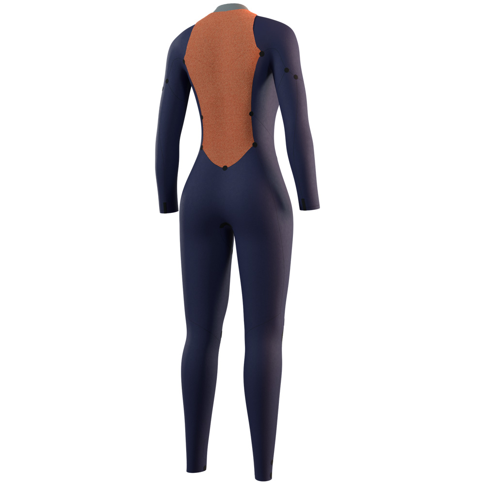 Mystic Star fullsuit wetsuit 5/3 mm rugrits dames groen 4