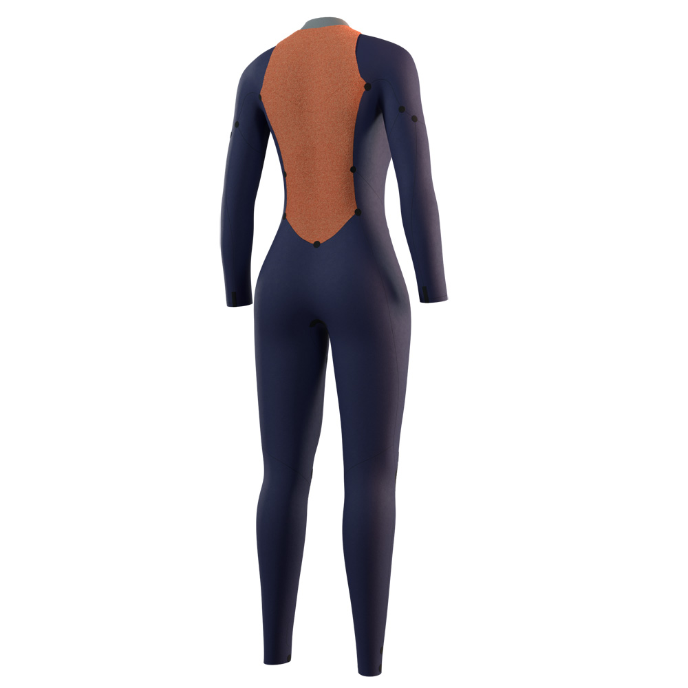Mystic Star fullsuit wetsuit 3/2 mm rugrits dames groen 4