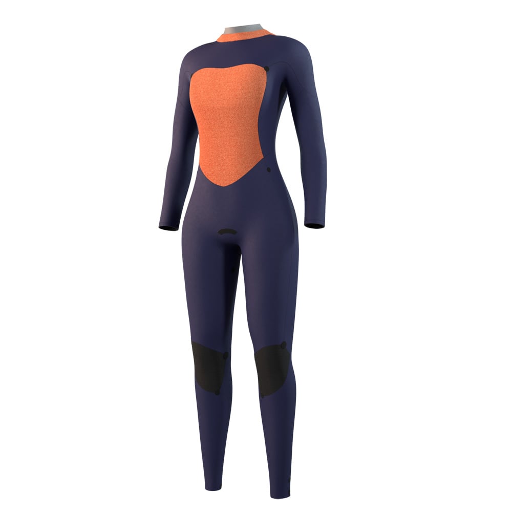Mystic Star fullsuit wetsuit 3/2 mm rugrits dames zwart 3