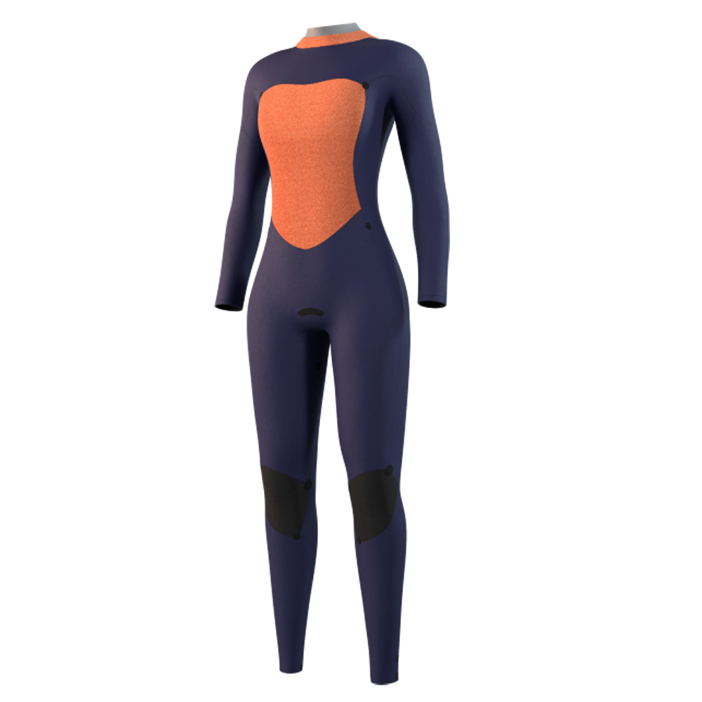 Mystic Star fullsuit wetsuit 4/3 mm rugrits dames zwart 3