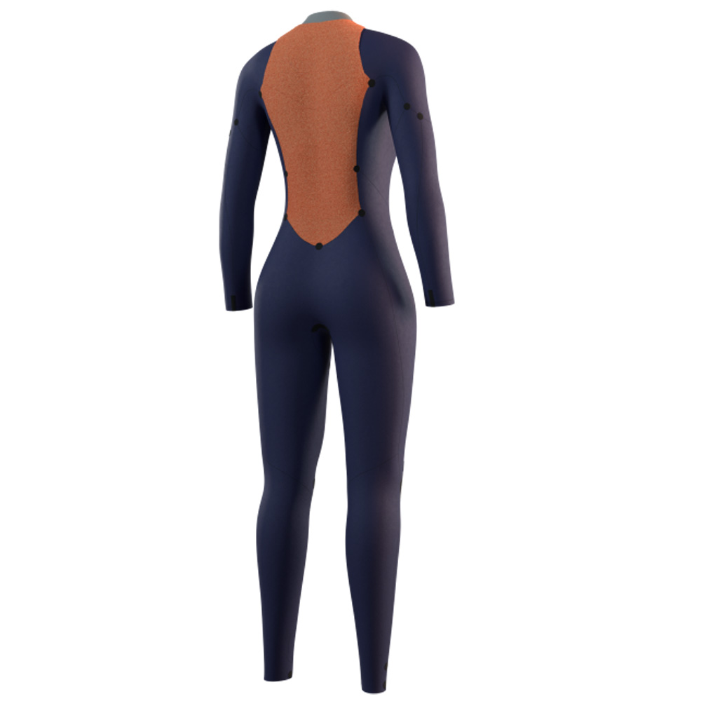 Mystic Star fullsuit wetsuit 4/3 mm rugrits dames zwart 4