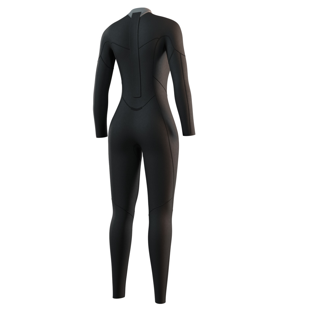 Mystic Brand fullsuit wetsuit 3/2 mm rugrits dames zwart 4