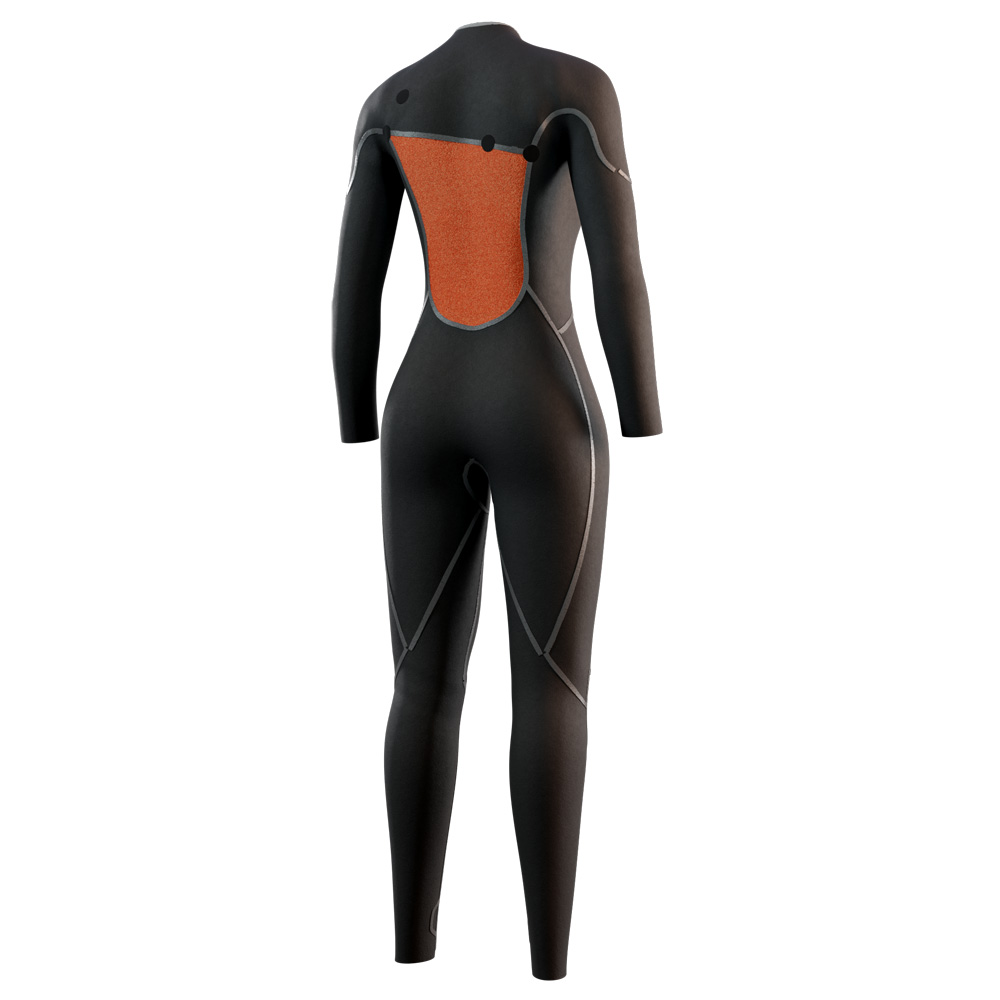 Mystic The One fullsuit 3/2 mm zipfree dames oranje 4