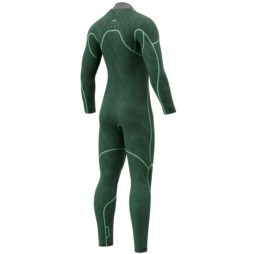 Mystic Majestic fullsuit 3/2 mm borstrits heren teal 4