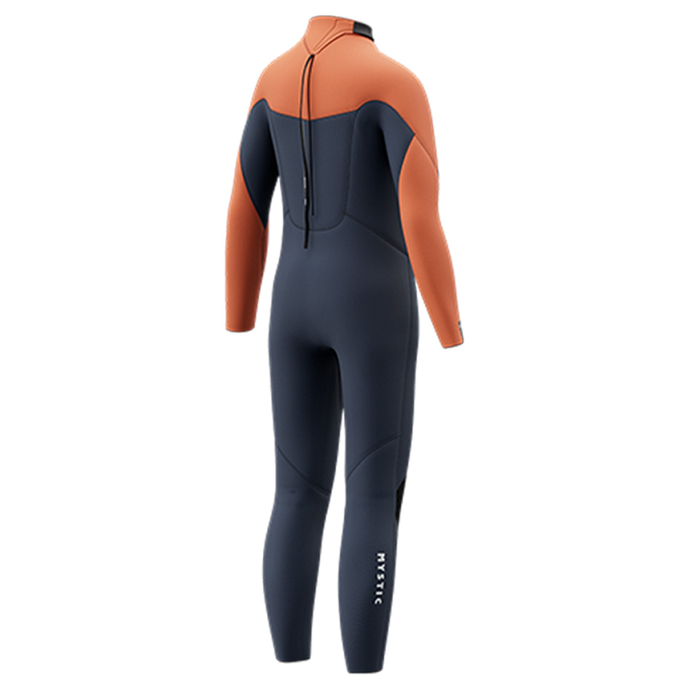 Star fullsuit 5/4 mm rugrits kind navy/oranje