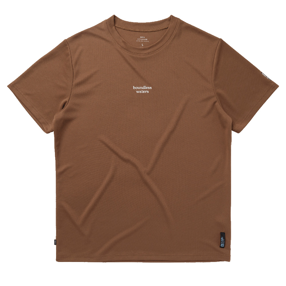 Tactic rash guard korte mouwen heren bruin