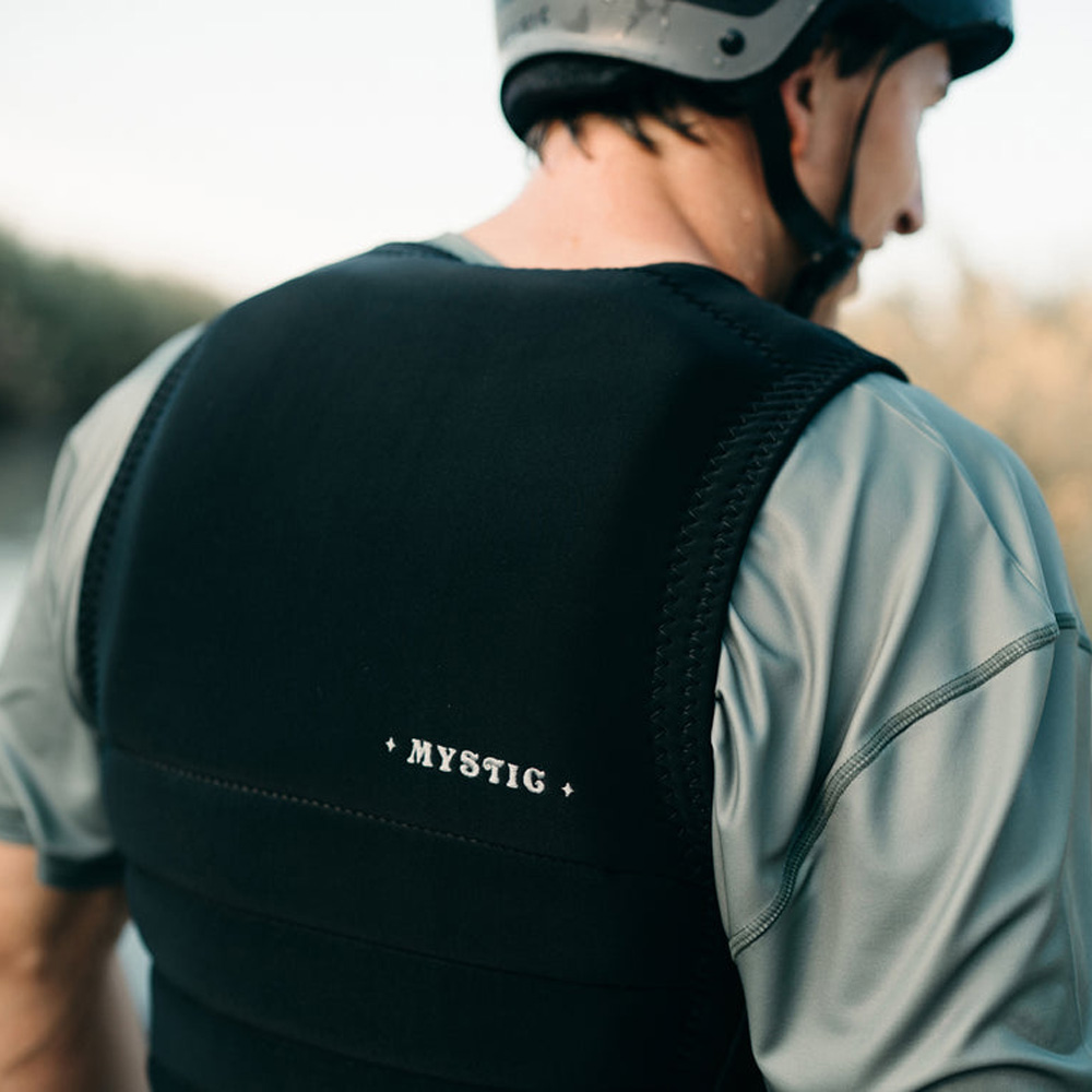 Mystic Check Out Impact Vest heren borstrits wake zwart 3
