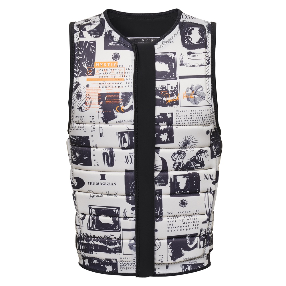 Mystic The Dom impact vest heren borstrits Wake zwart 3